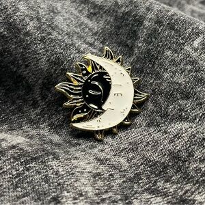 Sun and Moon Enamel Pin